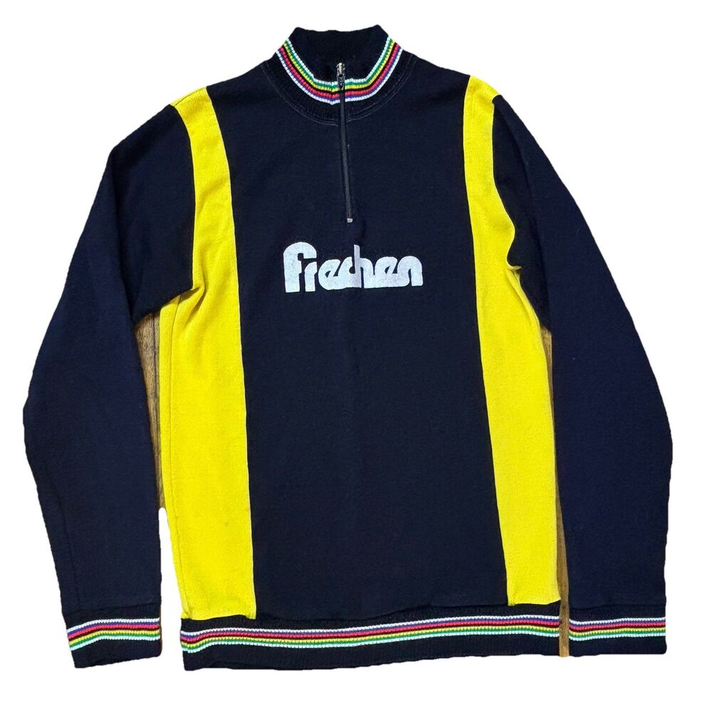 Freshen Rasta Striped 1/4 Zip Sweater Heavy Reggae Mens XXL